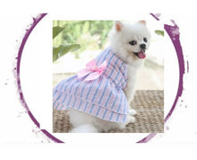 Load image into Gallery viewer, Dress - Purple Striped with Bow
