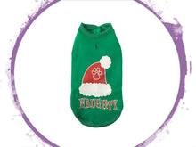 Load image into Gallery viewer, Warm Velcro Do Up Vests- Christmas Santa Hat Naughty Theme Vest
