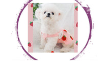 Load image into Gallery viewer, Dress - Strawberry Bib Dress with 3D Clouds ( 3 Snap Button Do up)
